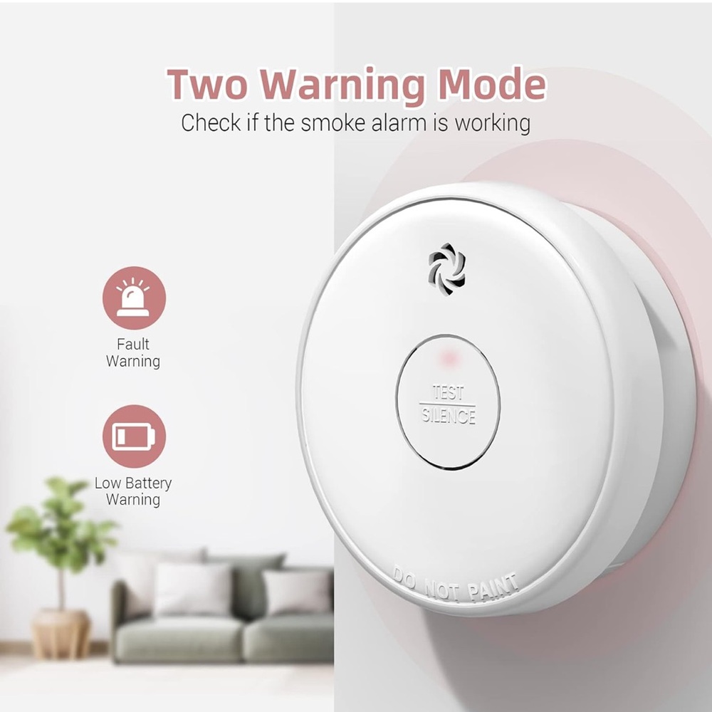 Wireless Smoke Detector Set - White - Picture 5 of 7
